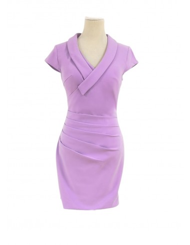 1816- Robe courte lilas en stock