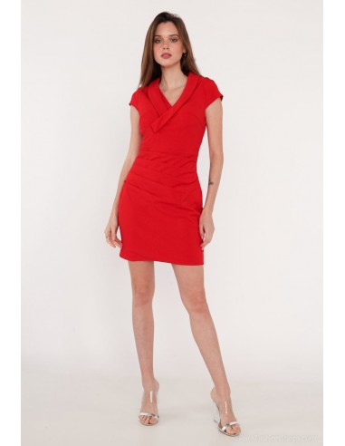 1816- Robe courte Rouge foncé store