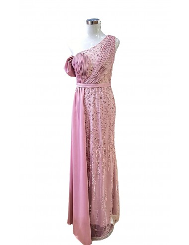 1848 - Robe soirée haute gamme Rose Le MVP de beaucoup