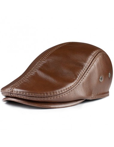 Béret Cuir Homme soldes