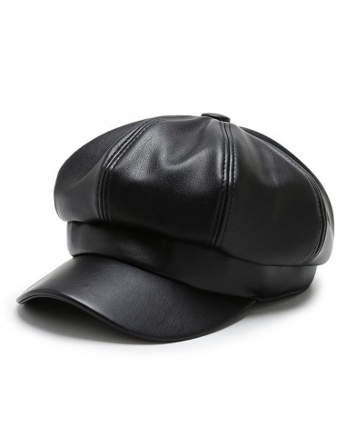 Casquette Gavroche Cuir Femme pas cher 