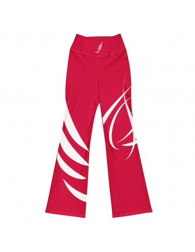 "Berry Red" Flare leggings pas chere