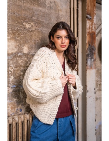 Gilet tricoté main Ruby destockage