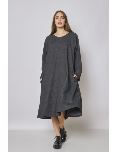 Robe longue grise Véritable concentré