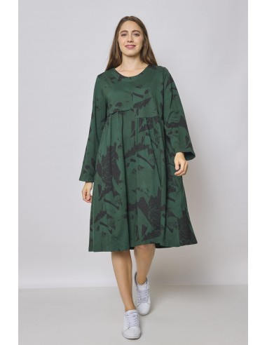 Robe mi-longue asymétrique à motifs aigle hantent personnes