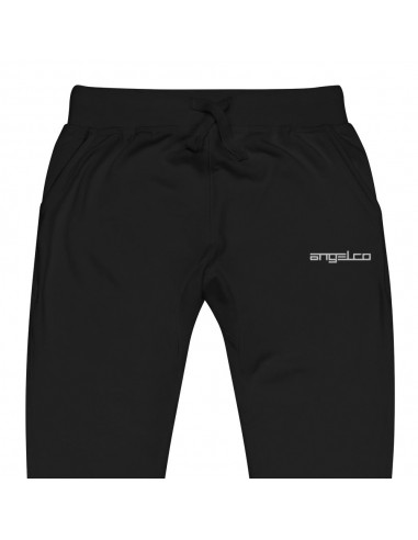 "Intense Black" fleece cotton sweatpants de l' environnement