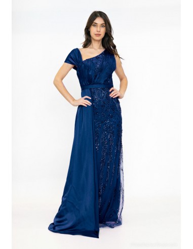 1848 - High-end evening dress Navy Blue À commander