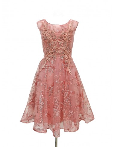 8003- Robe courte Rose ou a consommer sur place